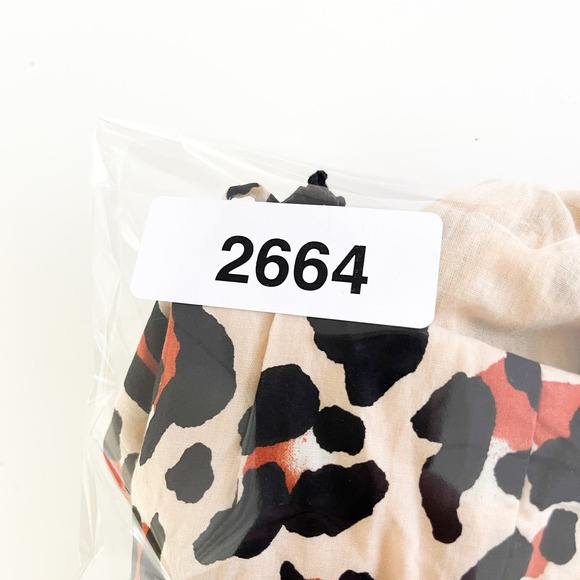 NWT Urban Outfitters Womens (S) Tiered Halter Leopard Print Romper Beige Cotton - Picture 11 of 11